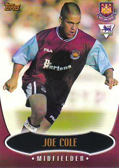 Joe Cole West Ham United 2003 Topps Premier Gold #WH2